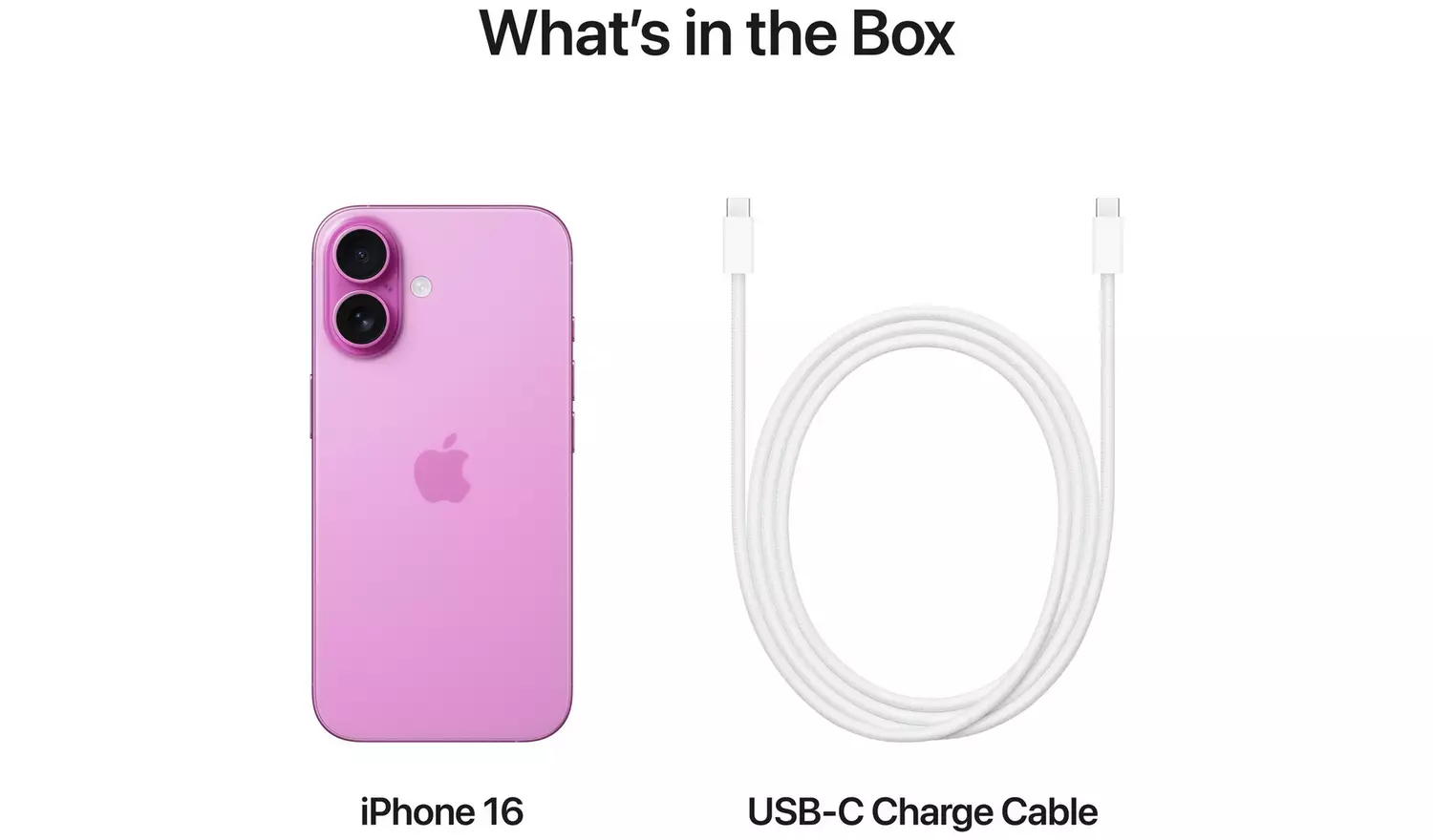 SIM Free iPhone 16 5G 256GB AI Mobile Phone - Pink