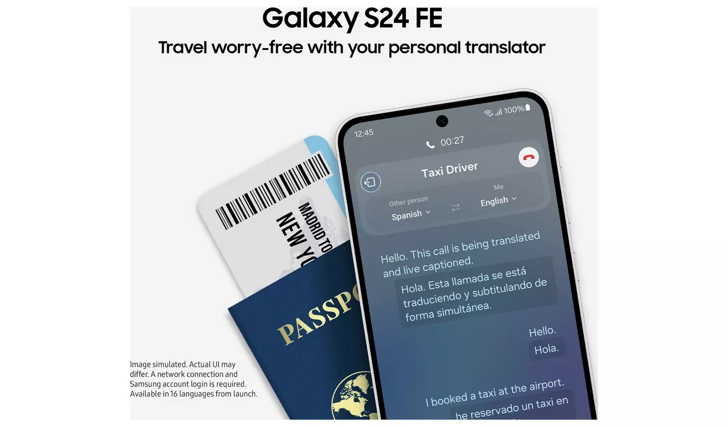 SIM Free Samsung Galaxy S24 FE 5G 128GB AI Phone - Graphite