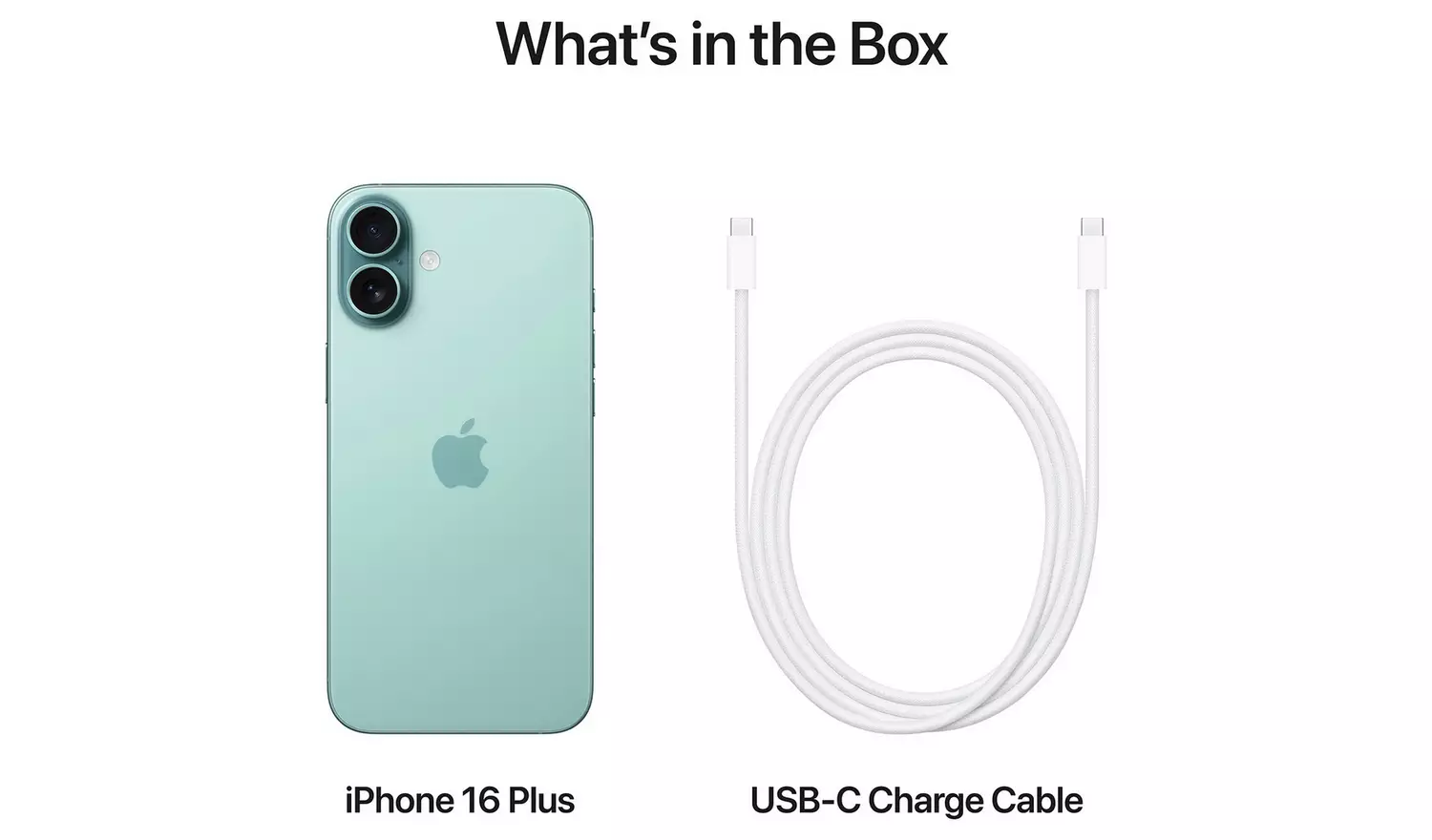 SIM Free iPhone 16 Plus 5G 256GB AI Mobile Phone - Teal