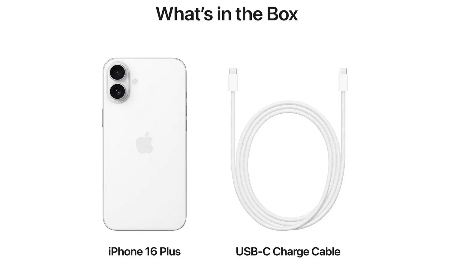 SIM Free iPhone 16 Plus 5G 256GB AI Mobile Phone - White