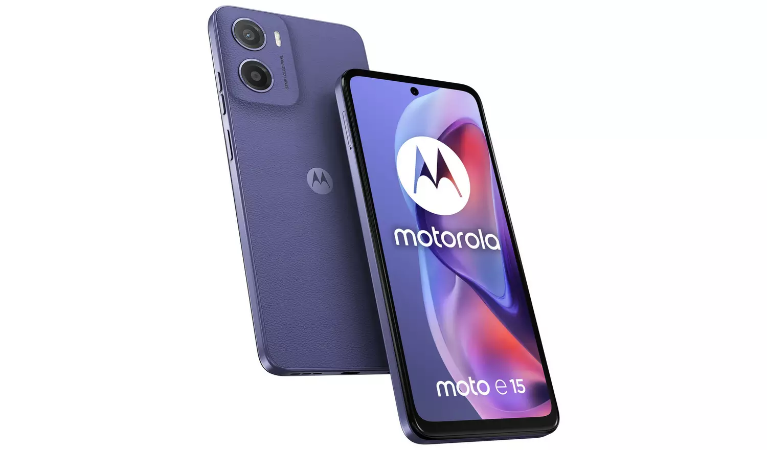 SIM Free Motorola e15 64GB Mobile Phone - Lavender