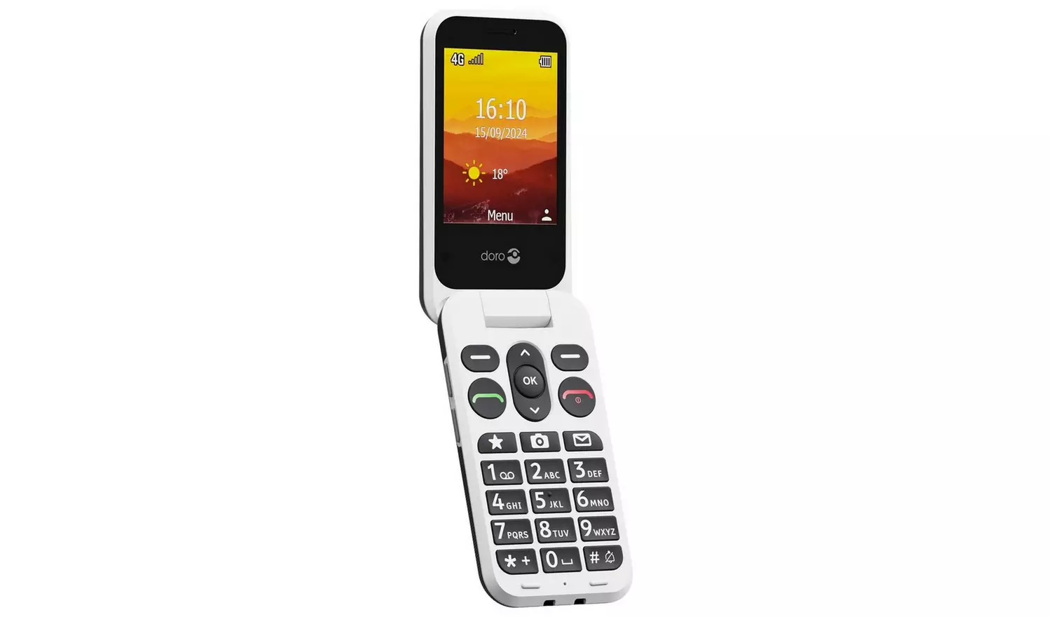SIM Free Doro Leva L20 Mobile Phone - Black and White