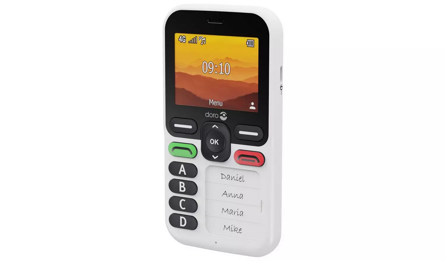 SIM Free Doro Leva X10 Mobile Phone - Black and White