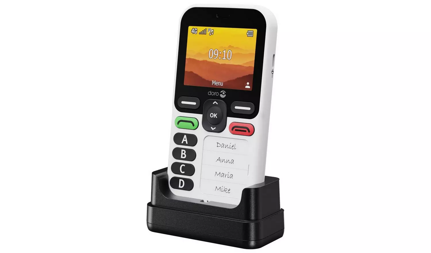 SIM Free Doro Leva X10 Mobile Phone - Black and White