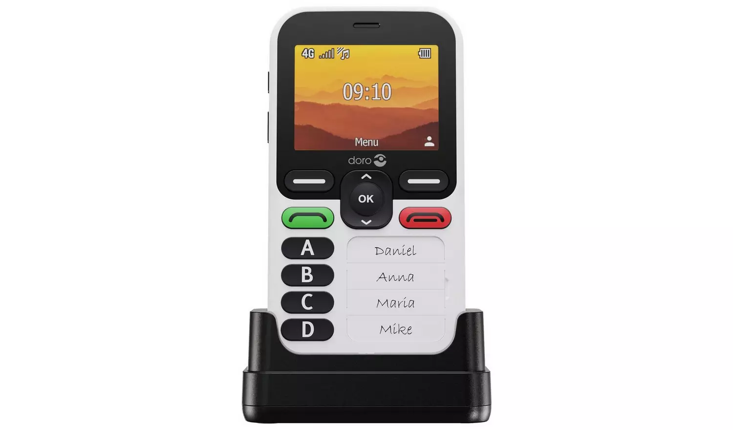 SIM Free Doro Leva X10 Mobile Phone - Black and White