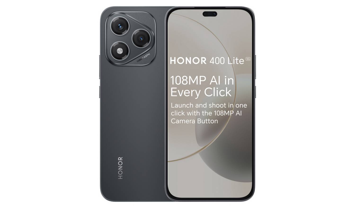 SIM Free HONOR 400 Lite 5G 256GB AI Mobile Phone - Black