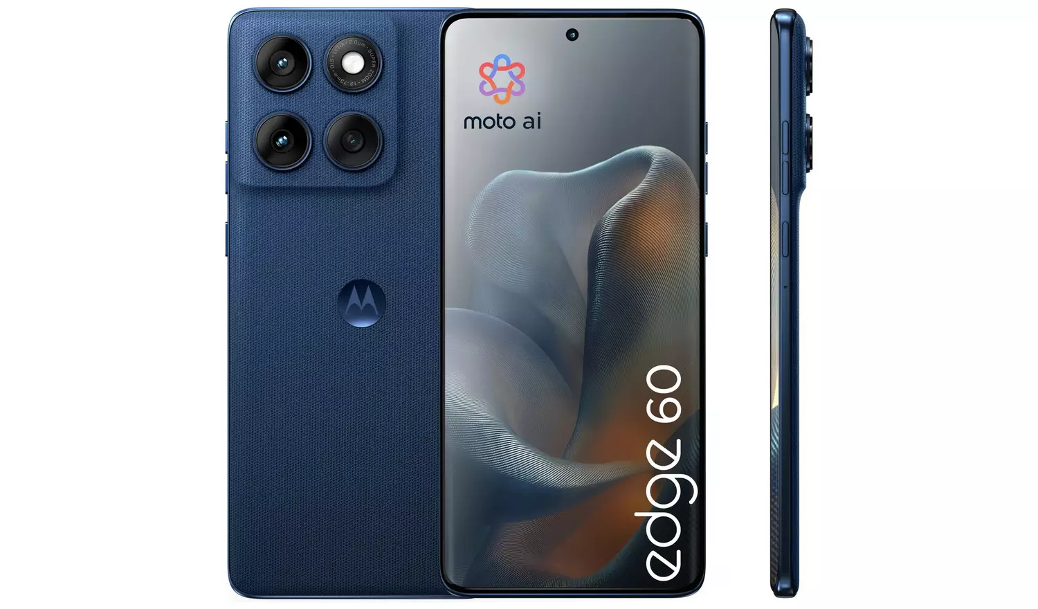 SIM Free Motorola Edge 60 5G 512GB AI Mobile Phone - Blue