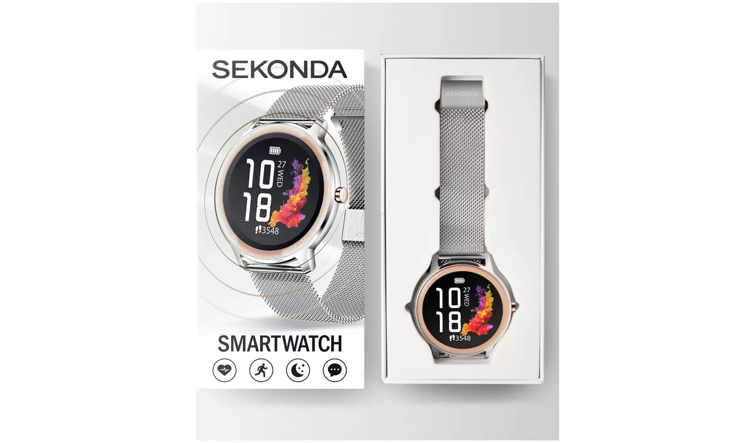 Sekonda Flex Stainless Steel Mesh Strap Smart Watch