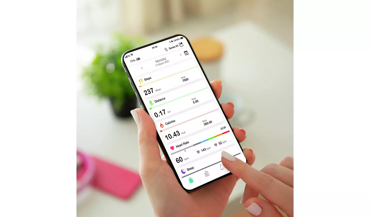 Reflex Active Series 8 Grey Silicone Strap Smart Watch
