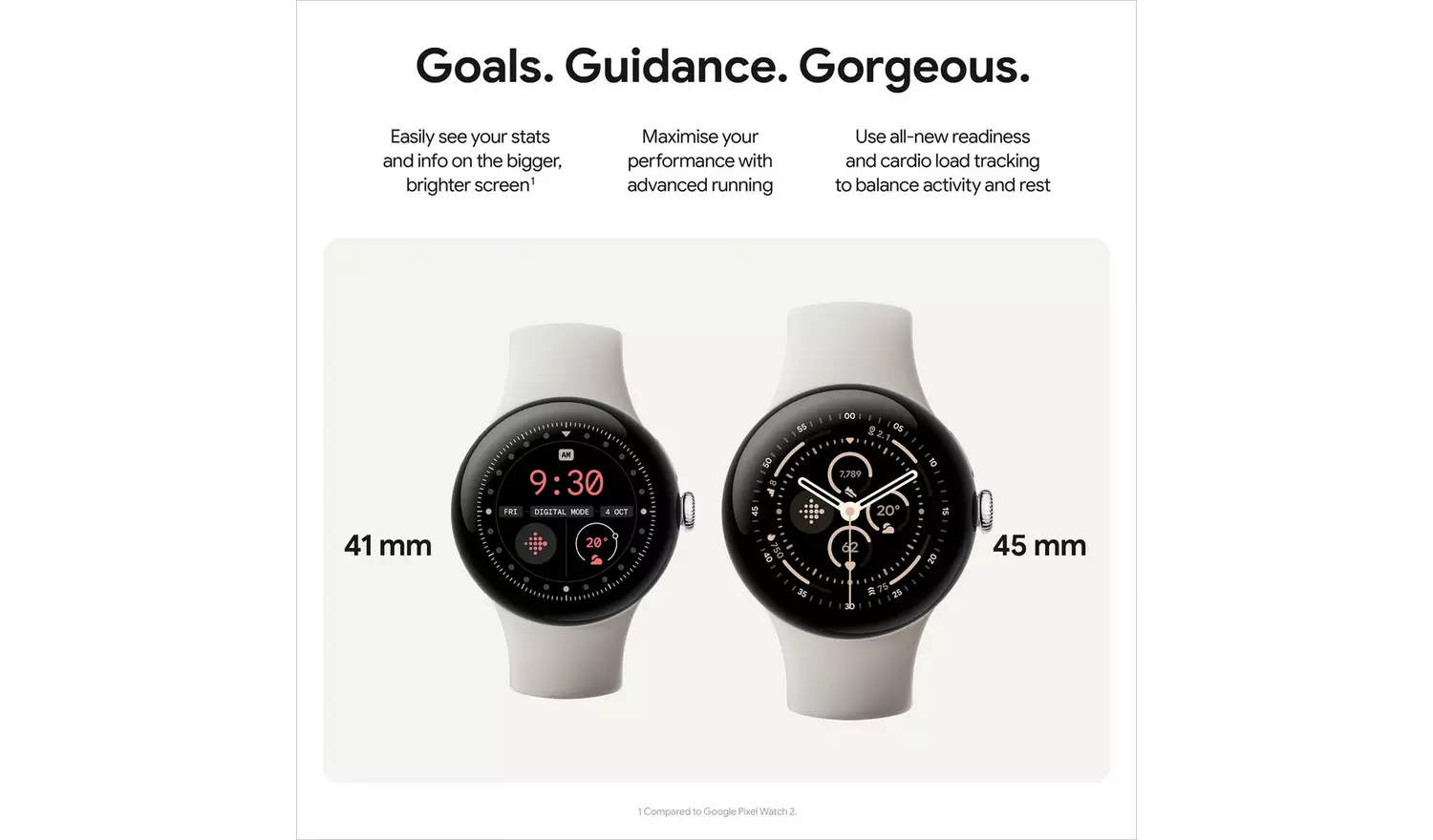 Google Pixel Watch 3 41mm Wi-Fi Smart Watch - Porcelain