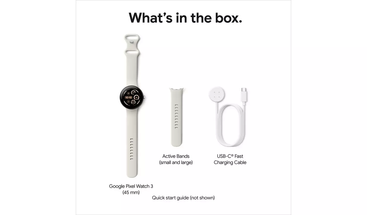 Google Pixel Watch 3 45mm Wi-Fi Smart Watch - Black