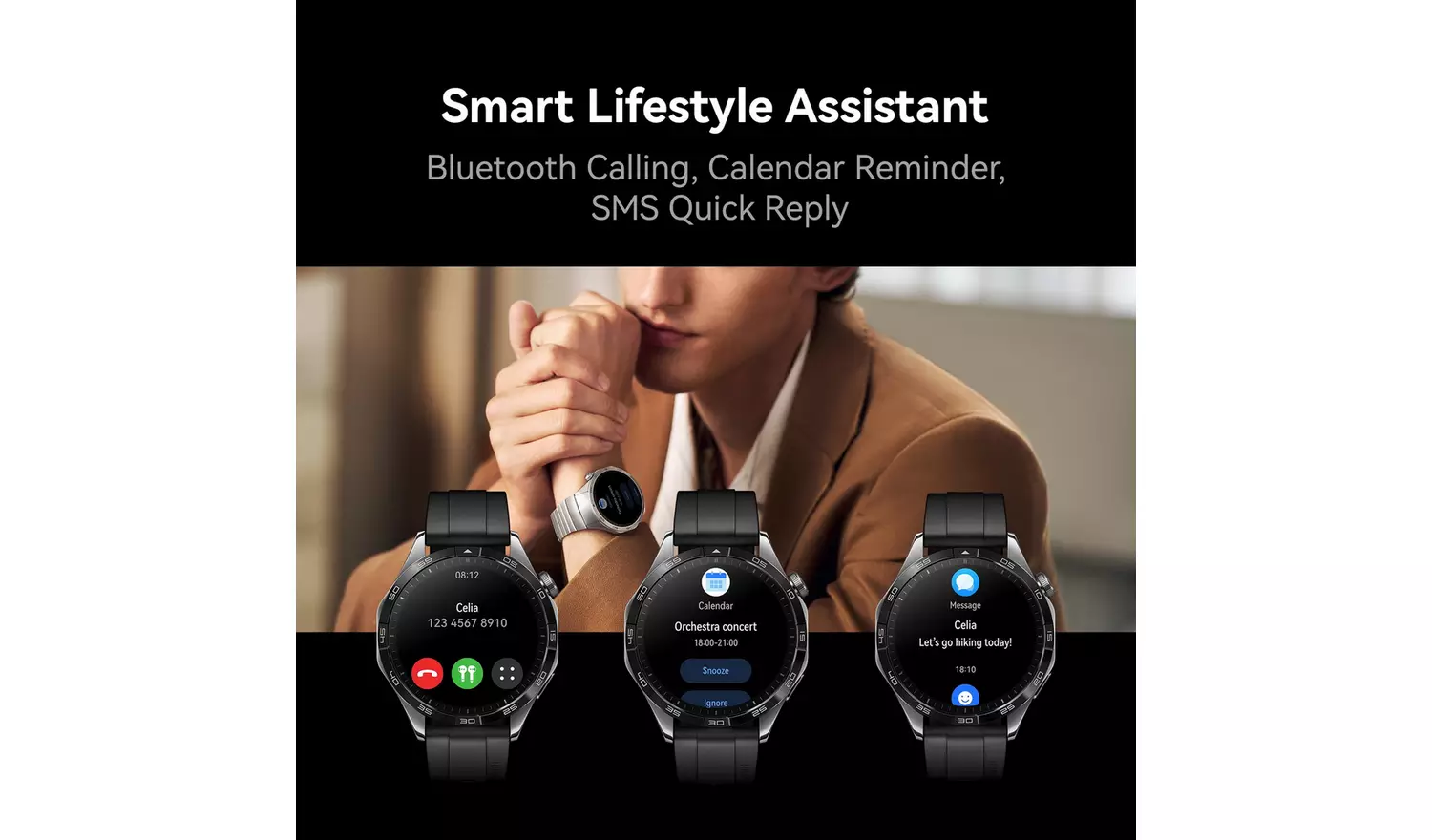 HUAWEI Watch GT 4 46mm Smart Watch - Black