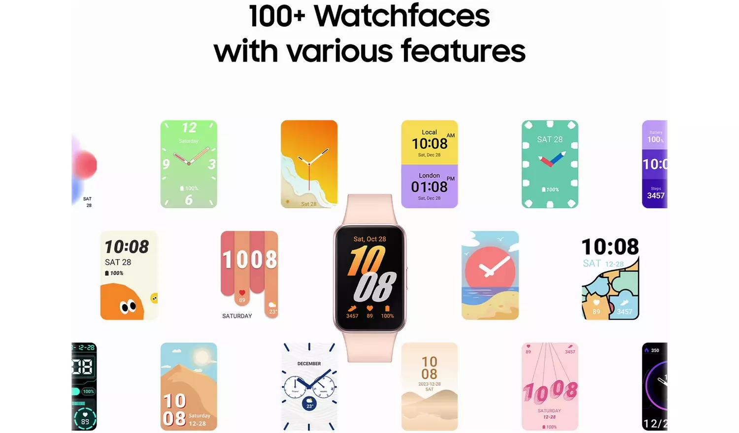 Samsung Galaxy Fit3 40mm Smart Watch - Pink Gold