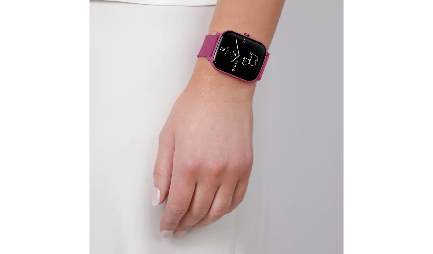 Radley Series 46 Pink Silicone Strap Smart Watch