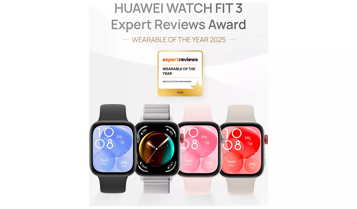 HUAWEI Watch Fit 3 Smart Watch - Black