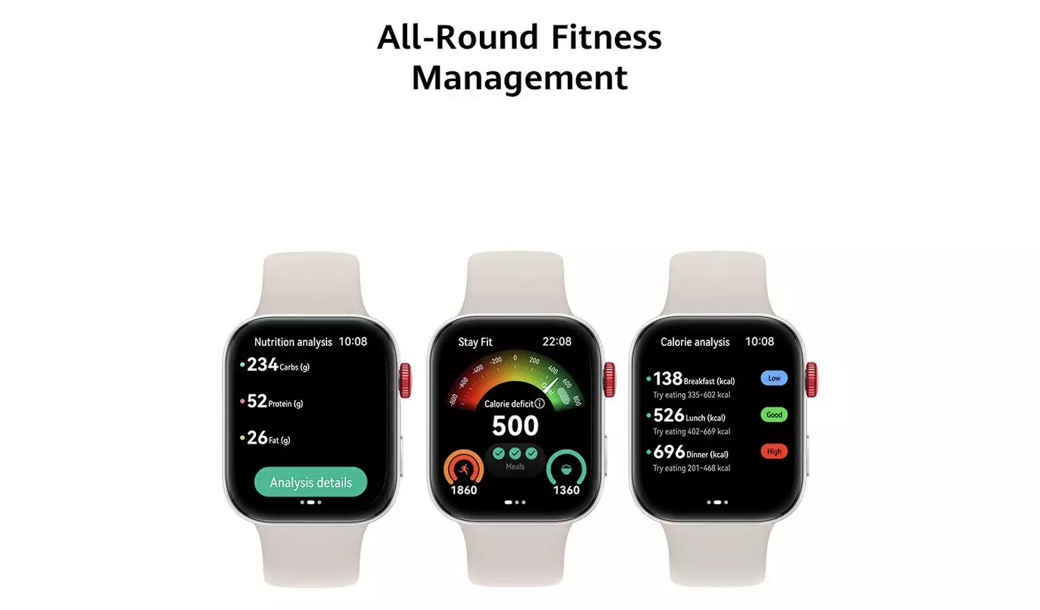 HUAWEI Watch Fit 3 Smart Watch - Moon White