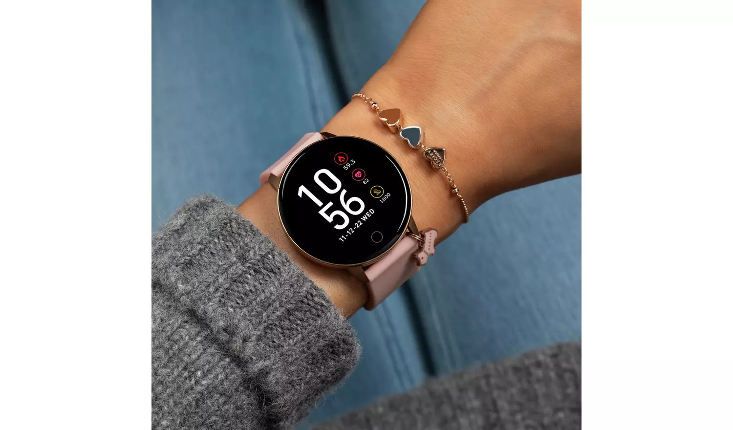 Radley London Series 5 Blush Pink Silicone Strap Smart Watch