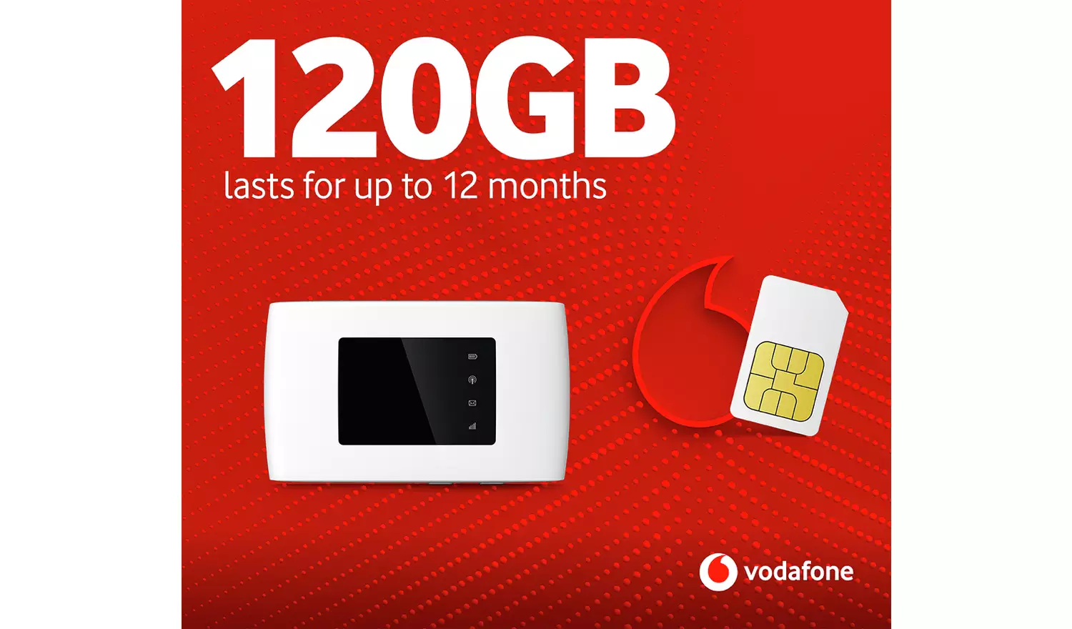 Vodafone 4G 120GB Mobile Mifi Hotspot