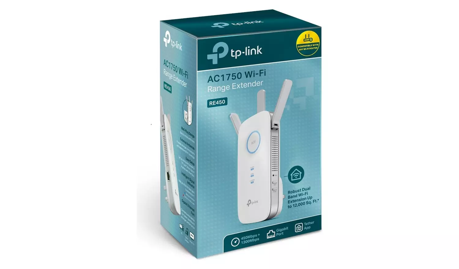 TP-Link RE450 AC1750 Dual Band Wi-Fi Range Extender&Booster