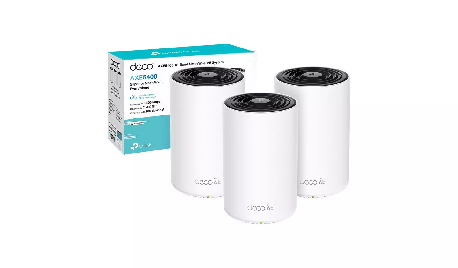 TP-Link Deco XE75 AXE5400 Whole Home Mesh Wi-Fi 6E - 3-pack
