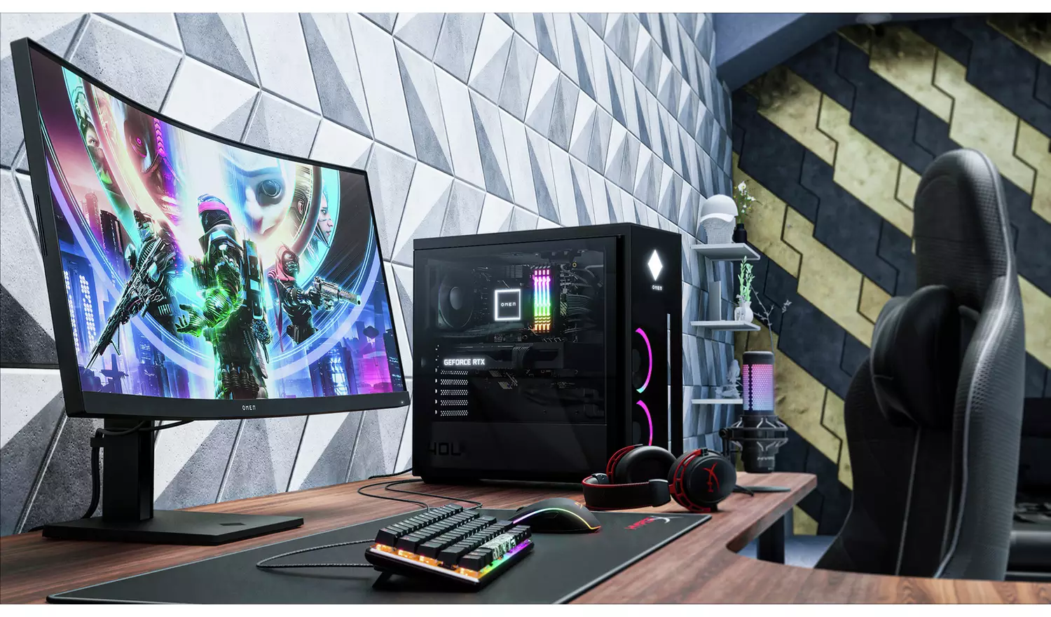 HP Omen 34c Inch 165Hz WQHD Curved Gaming Monitor