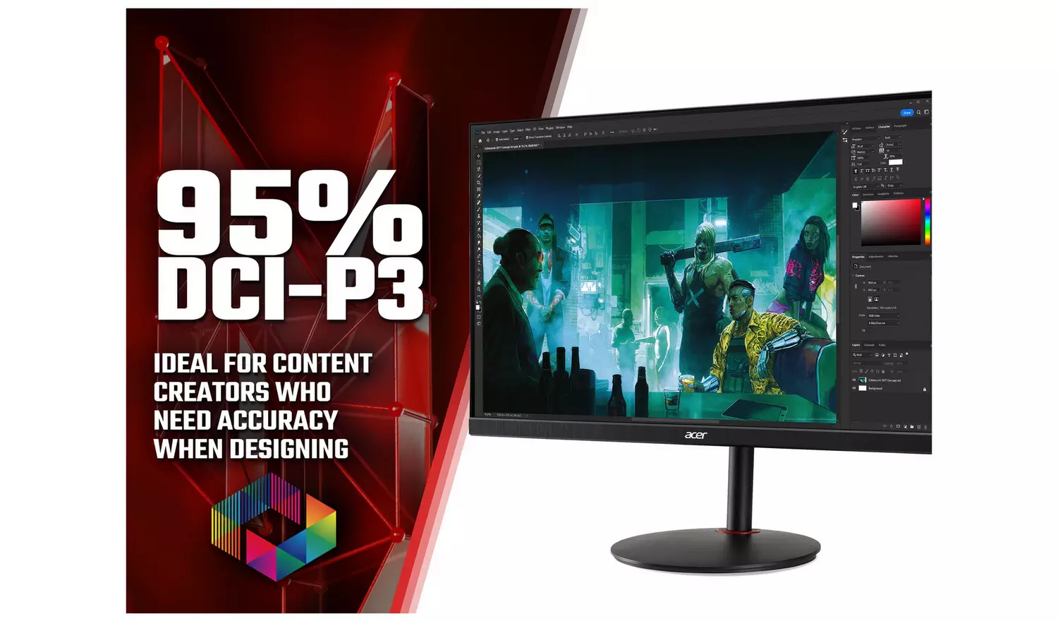 Acer Nitro XV272UV3 27in 180Hz IPS WQHD Gaming Monitor