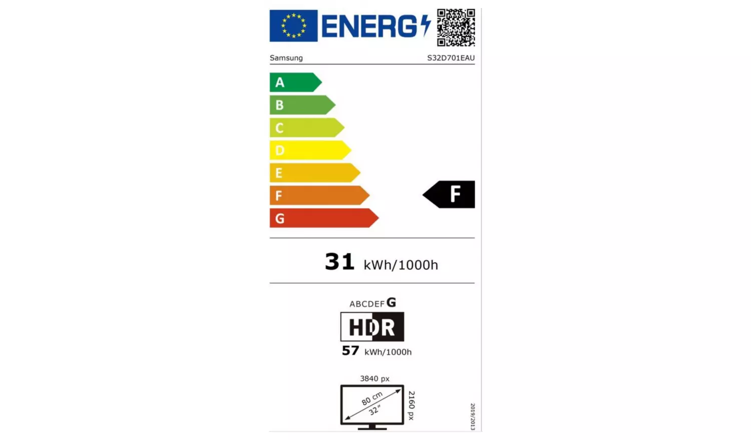 Samsung LS32D701EAUXXU 32 Inch 60Hz UHD Monitor