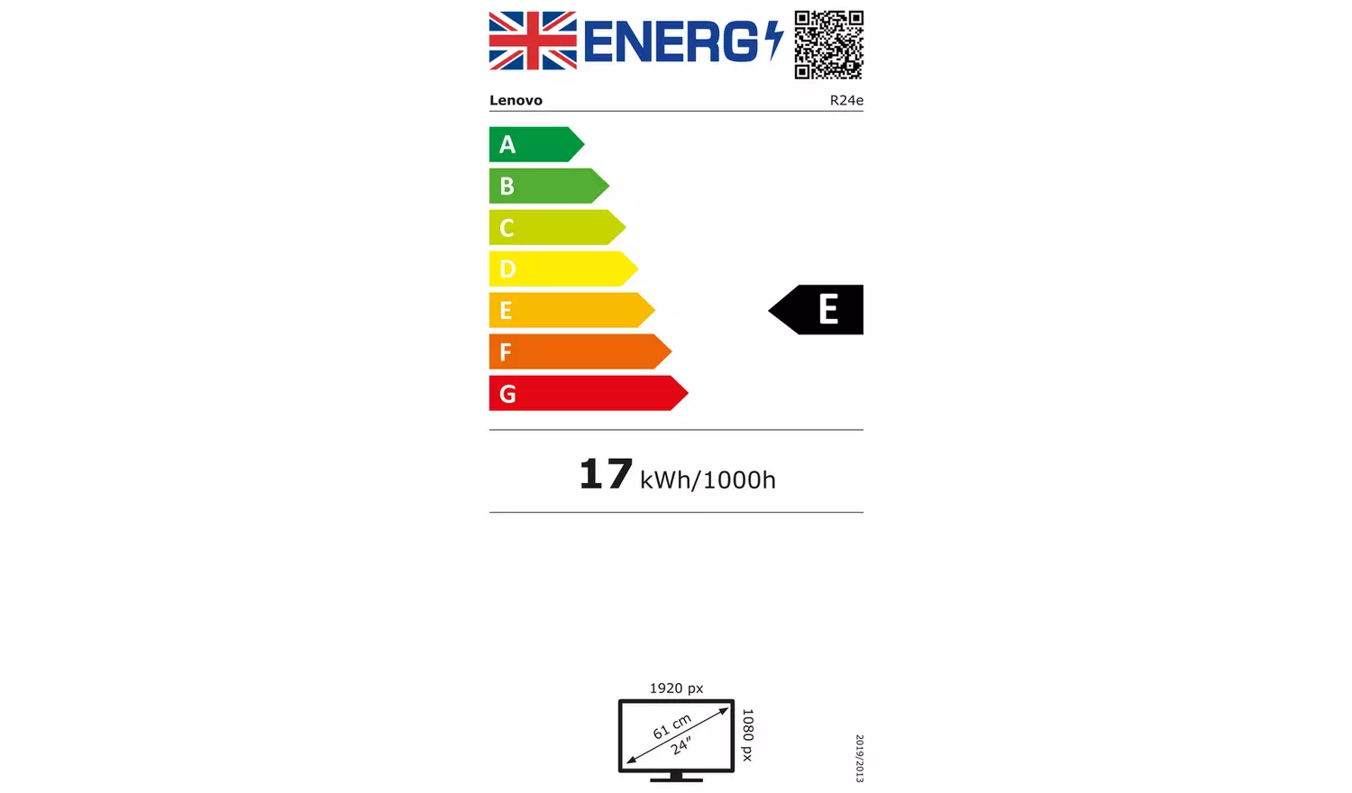 Lenovo Legion R24e 23.8 Inch 180Hz IPS FHD Gaming Monitor