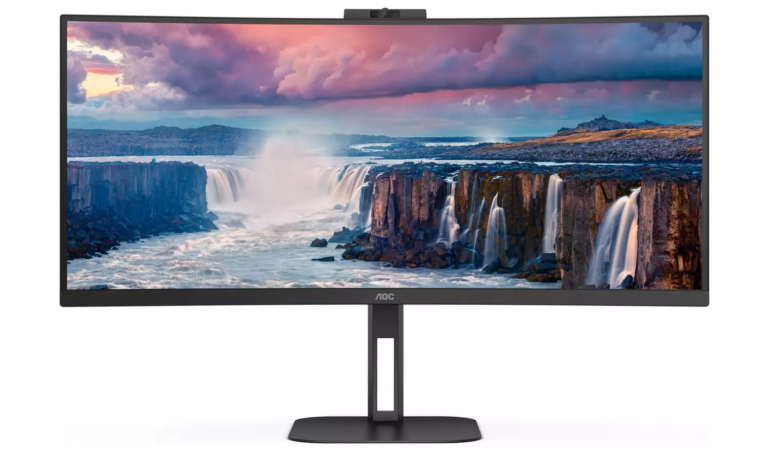 AOC CU34V5CW/BK 34 Inch 100Hz WQHD Webcam Monitor