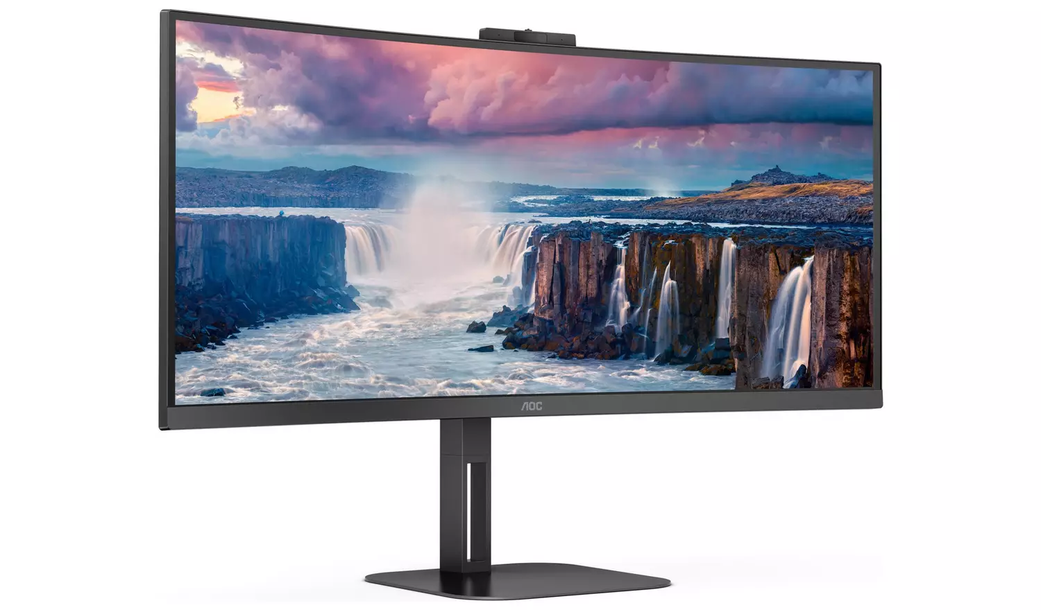 AOC CU34V5CW/BK 34 Inch 100Hz WQHD Webcam Monitor