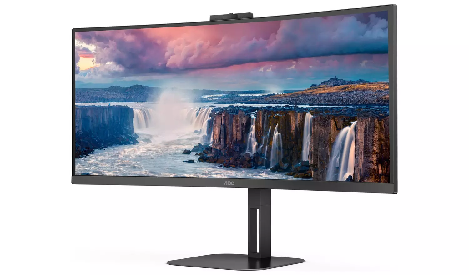 AOC CU34V5CW/BK 34 Inch 100Hz WQHD Webcam Monitor