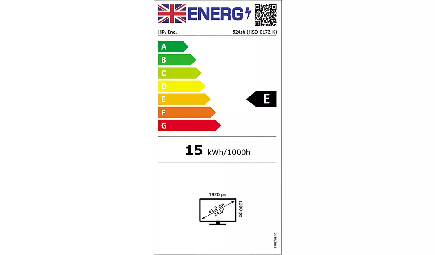 HP Series 5 524sh 23.8 Inch 100Hz FHD Monitor