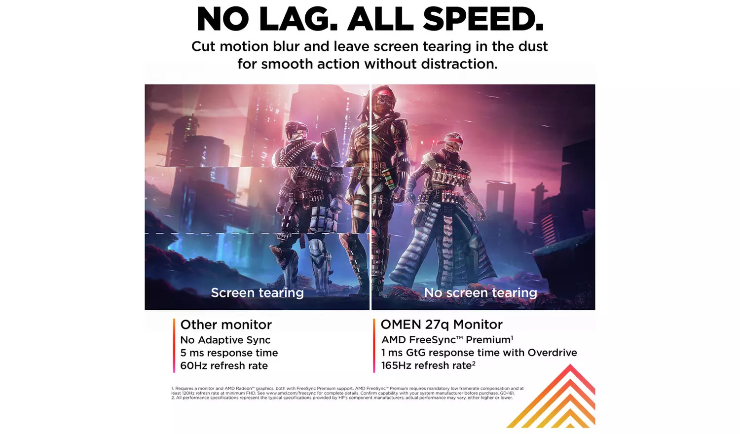 HP Omen 27Q 27 Inch 165Hz IPS QHD Gaming Monitor