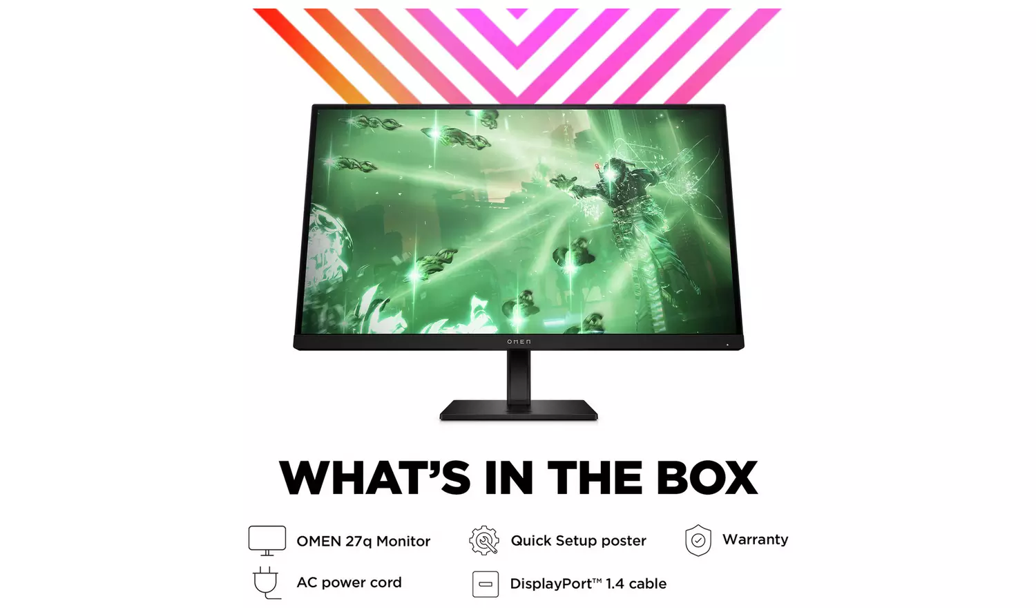 HP Omen 27Q 27 Inch 165Hz IPS QHD Gaming Monitor