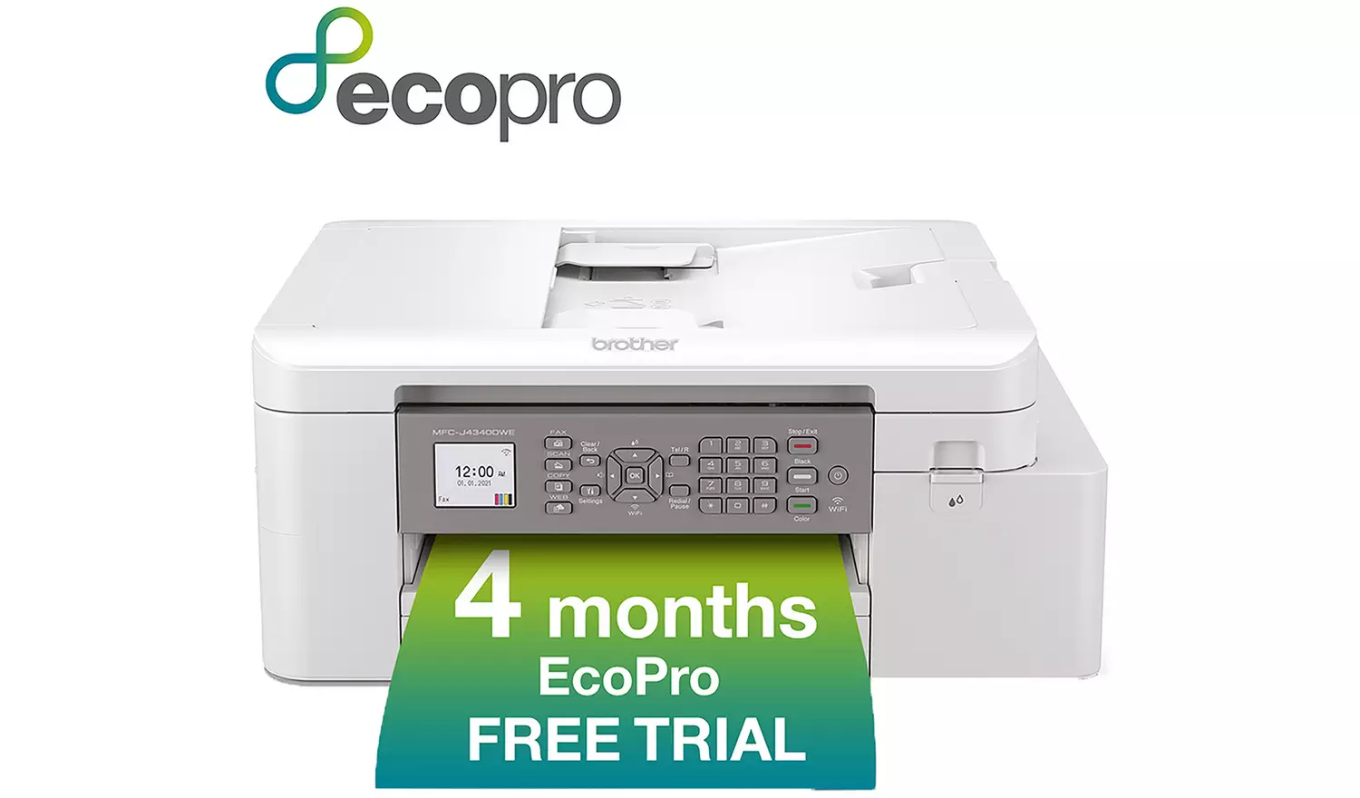 Brother MFC-J4340DWE Inkjet Printer with EcoPro Subscription