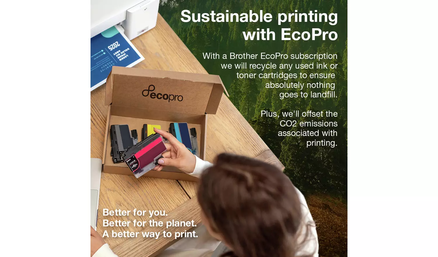 Brother MFC-J4340DWE Inkjet Printer with EcoPro Subscription