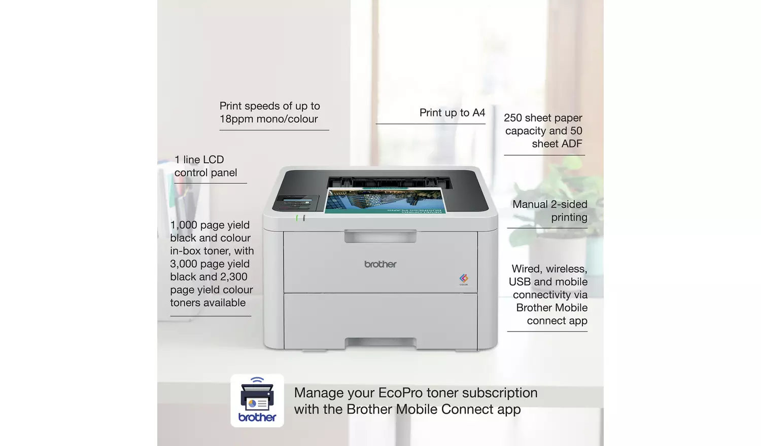 Brother HL-L3220CWE EcoPro Ready Colour LED Printer
