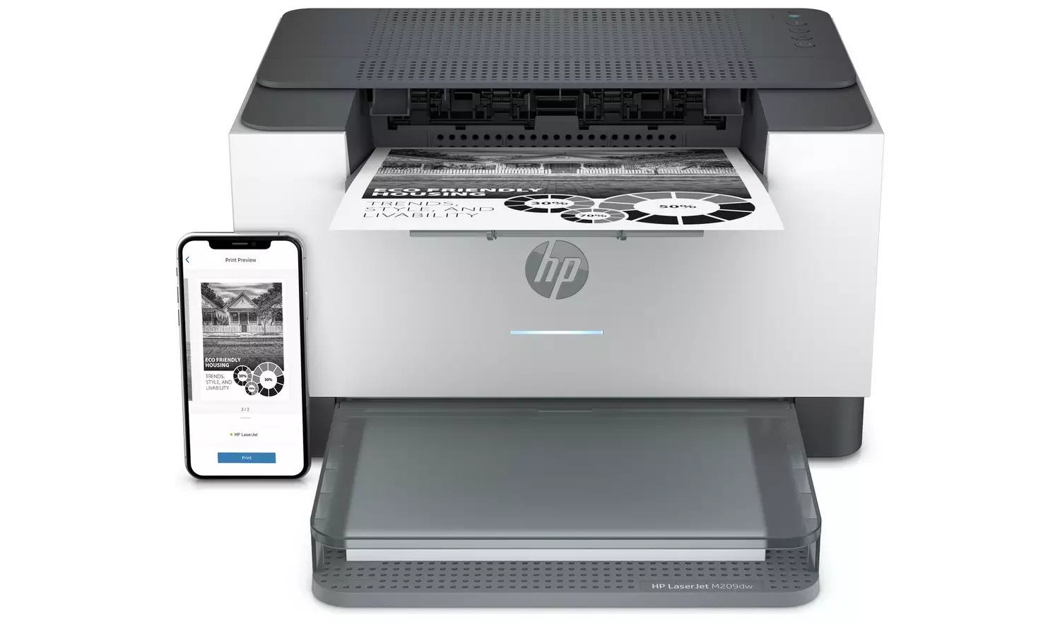 HP LaserJet Pro M209dw Wireless Mono Laser Printer