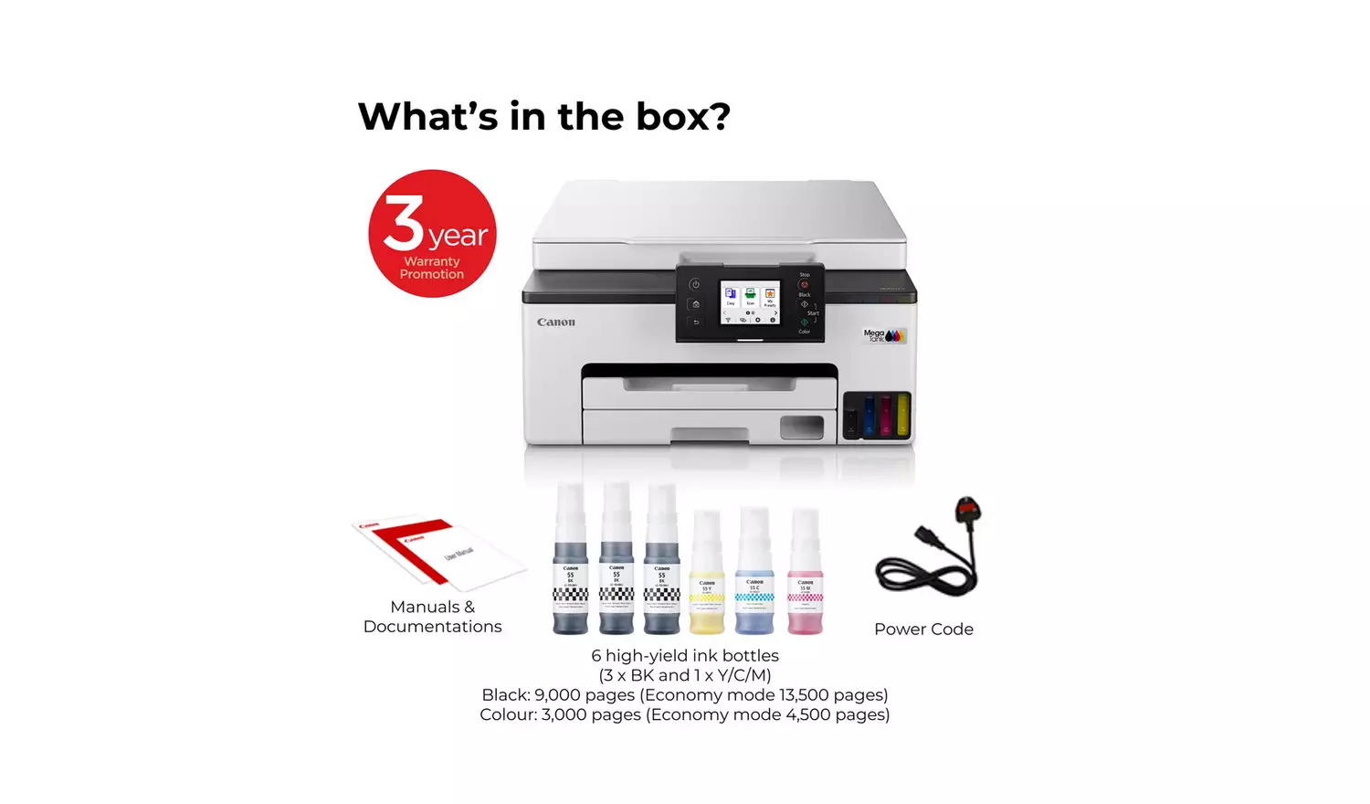 Canon MAXIFY GX1050 3-in-1 Wireless MegaTank Printer