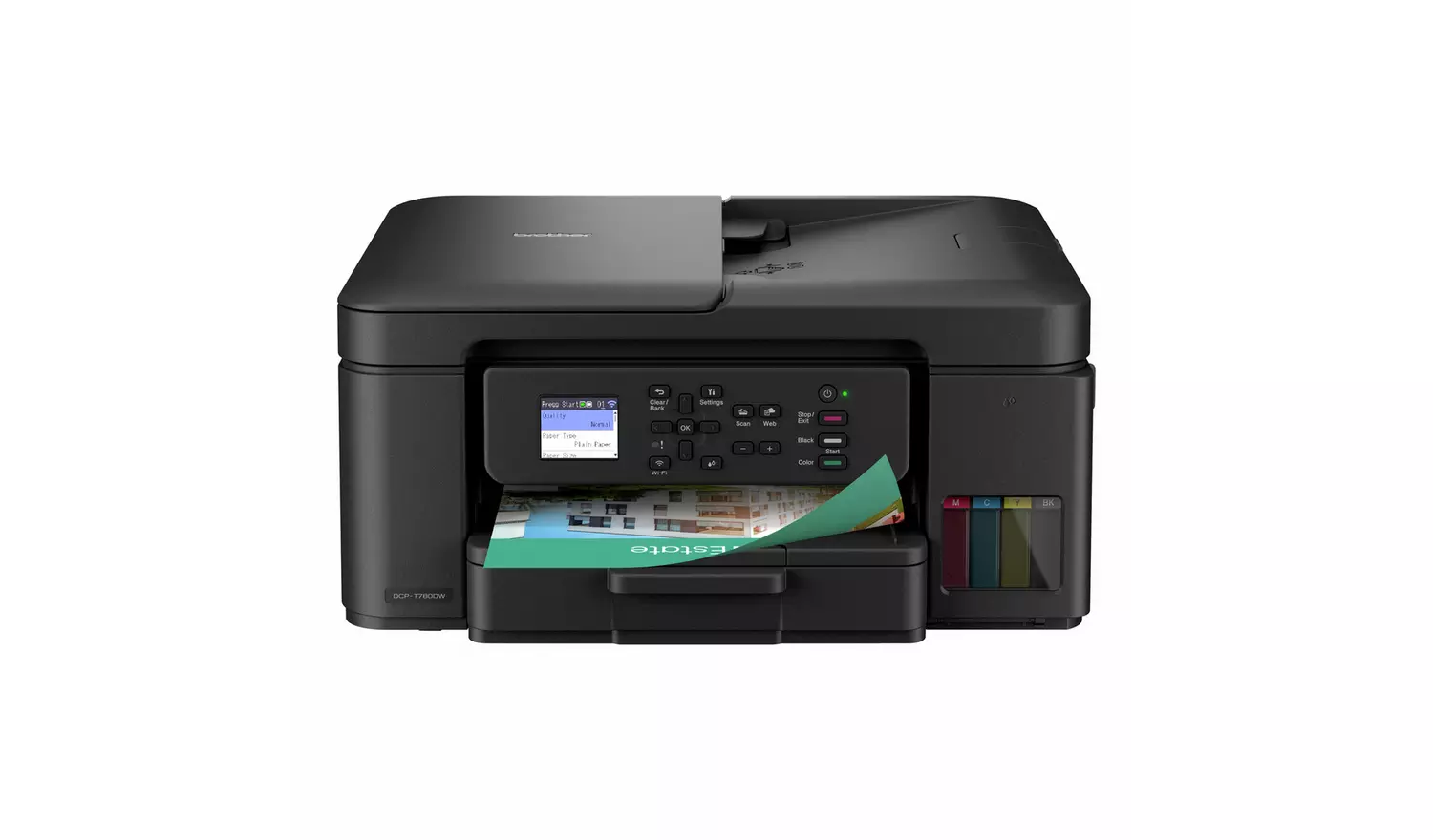 Brother DCP-T780DW 3-in-1 Wireless Tank Printer - Black