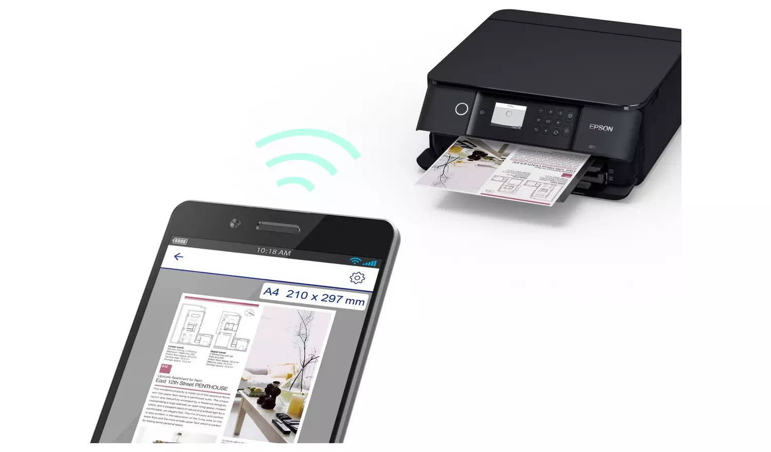 Epson XP-6100 AIO Wireless Inkjet Printer - Black