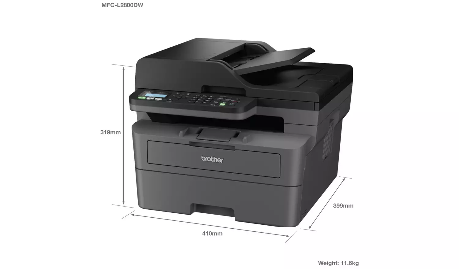 Brother MFC-L2800DW Wireless Mono Laser Printer