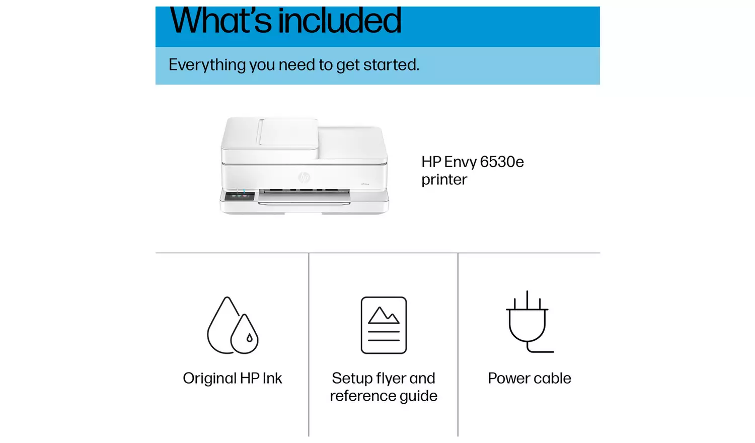 HP Envy 6530e Wireless Photo Printer & 6 Months Instant Ink