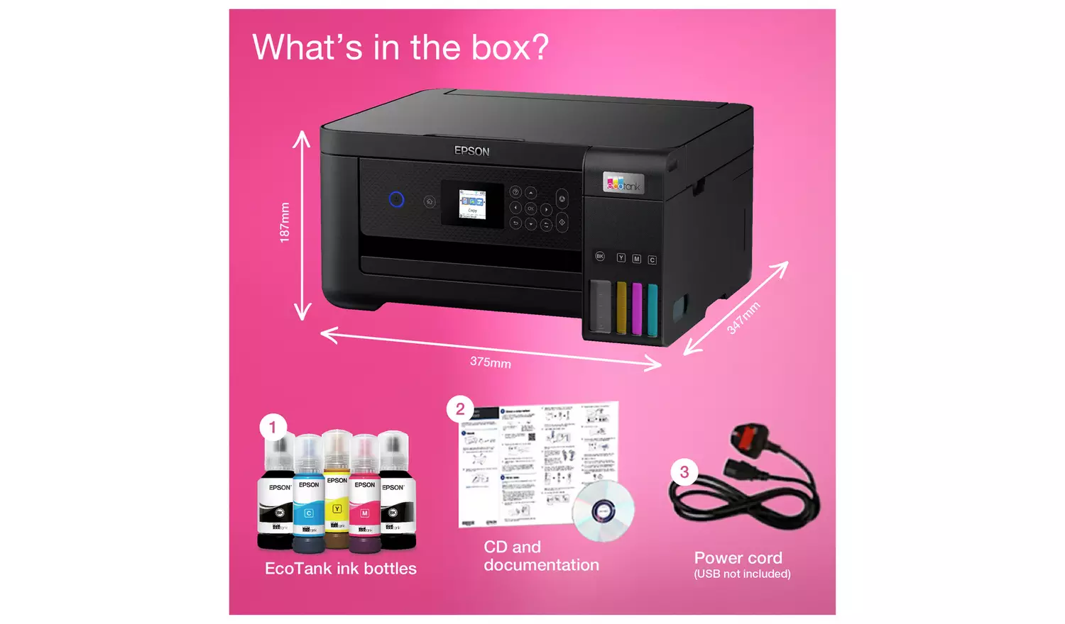 Epson EcoTank ET-2850 Wireless Inkjet Printer