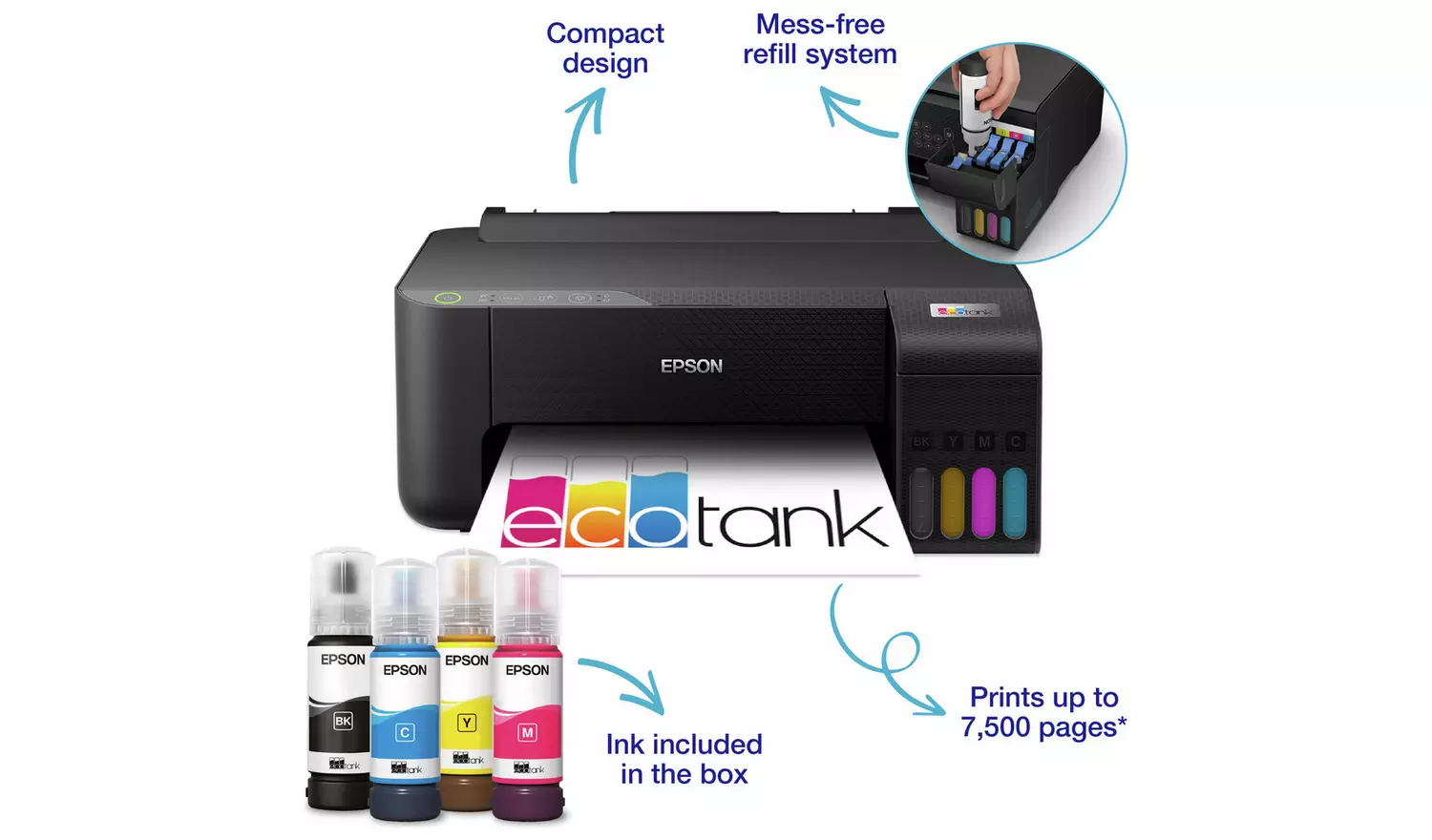 Epson EcoTank ET-1810 Wireless Inkjet Printer