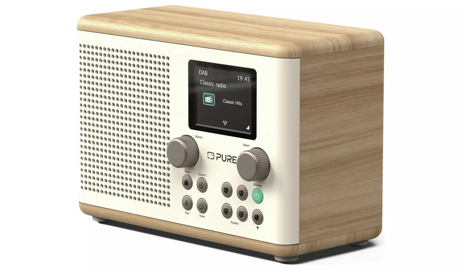 Pure Classic H4 DAB Home Radio - Oak