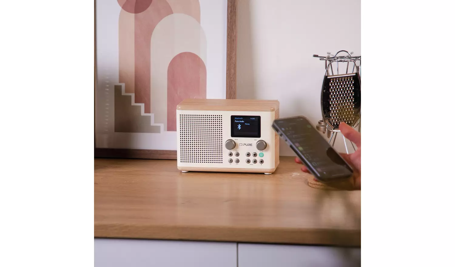 Pure Classic H4 DAB Home Radio - Oak