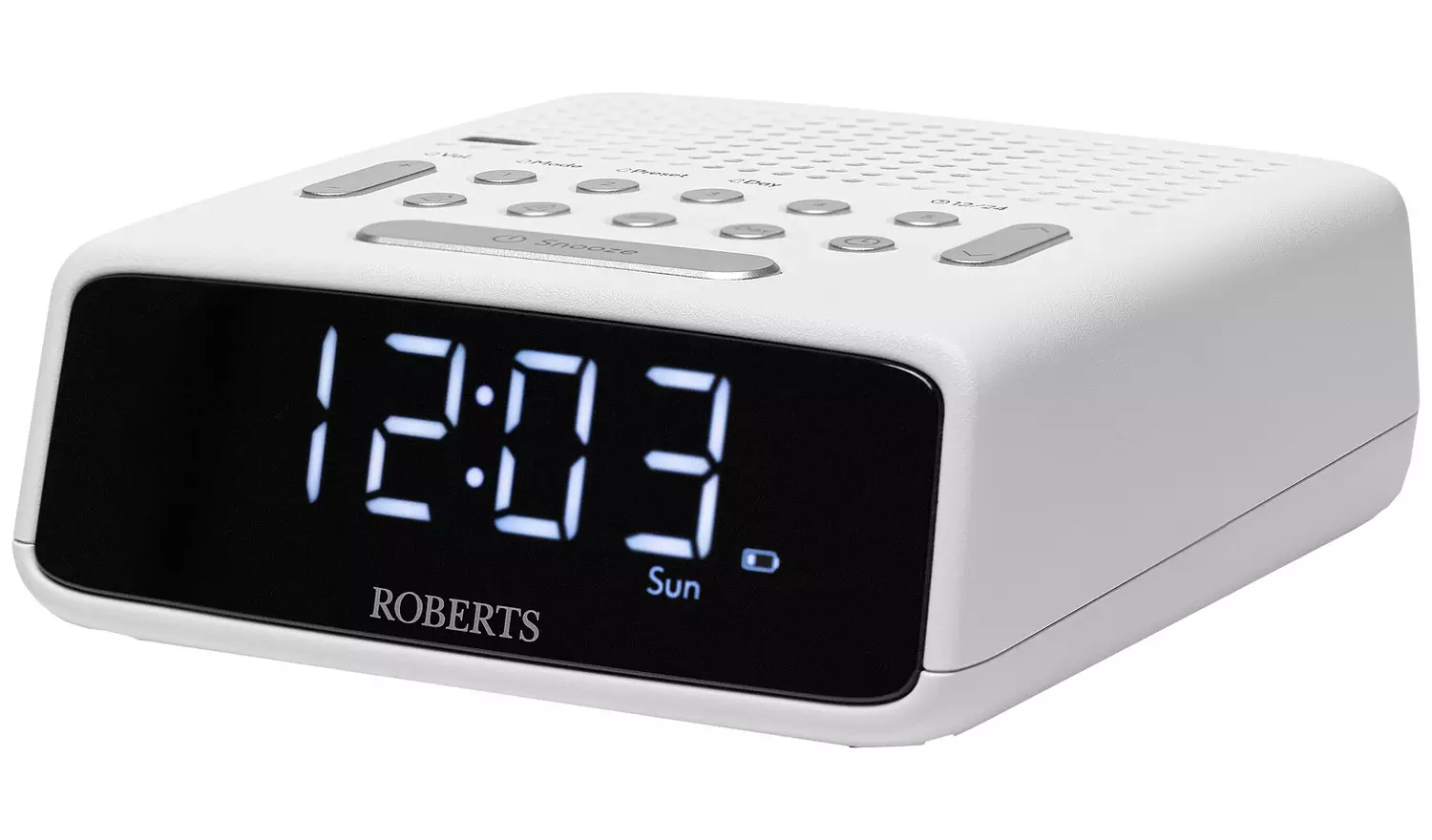 Roberts Ortus FM Clock Radio - White