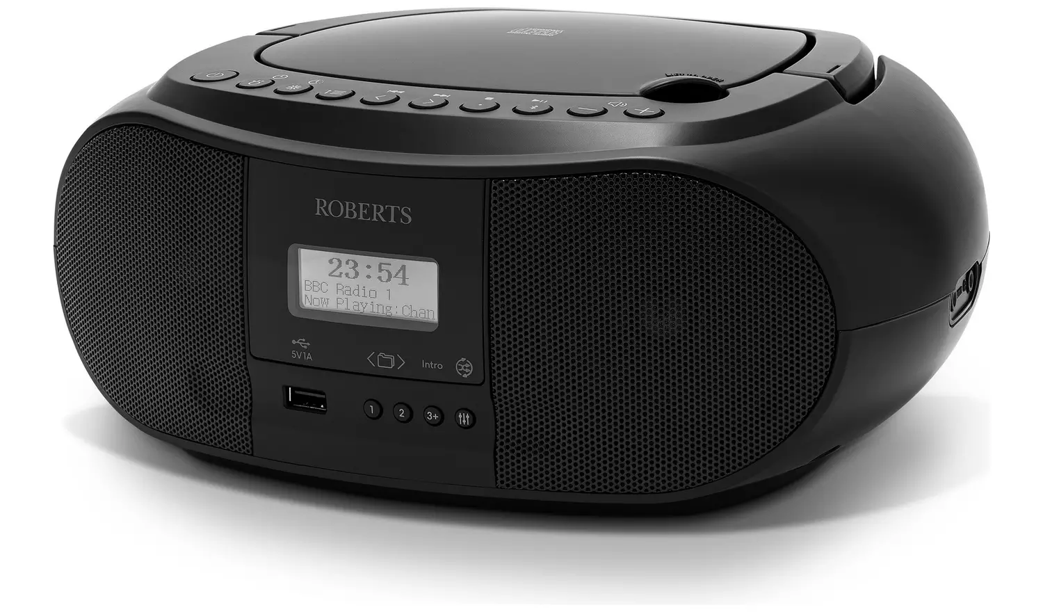 Roberts Portable DAB+/FM/CD Radio Zoombox 4 & Boombox Black