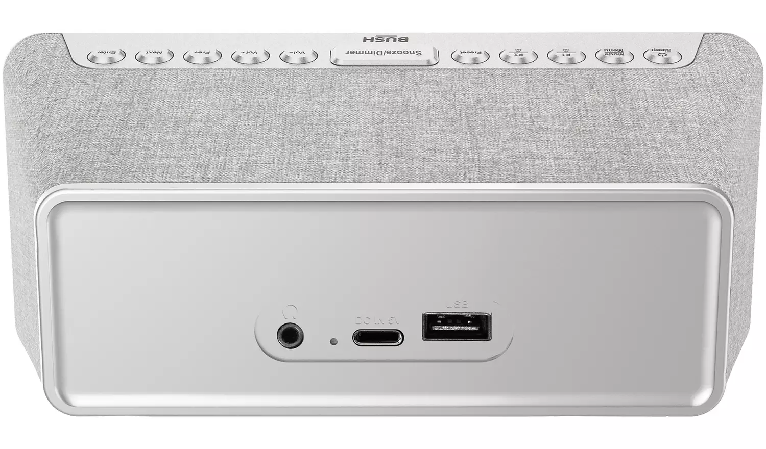 Bush Oxford DAB+/FM Clock Radio - White